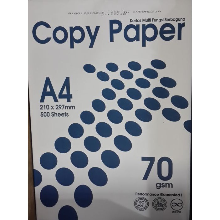 

Jual Kertas HVS A4 70gsm Copy paper Berkualitas