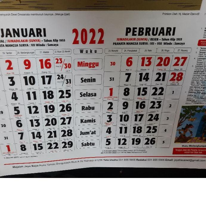 

☘ Kalender Jaya Baya Lengkap dengan Primbon dan Pawukon Jawa Jayabaya Joyoboyo ☘
