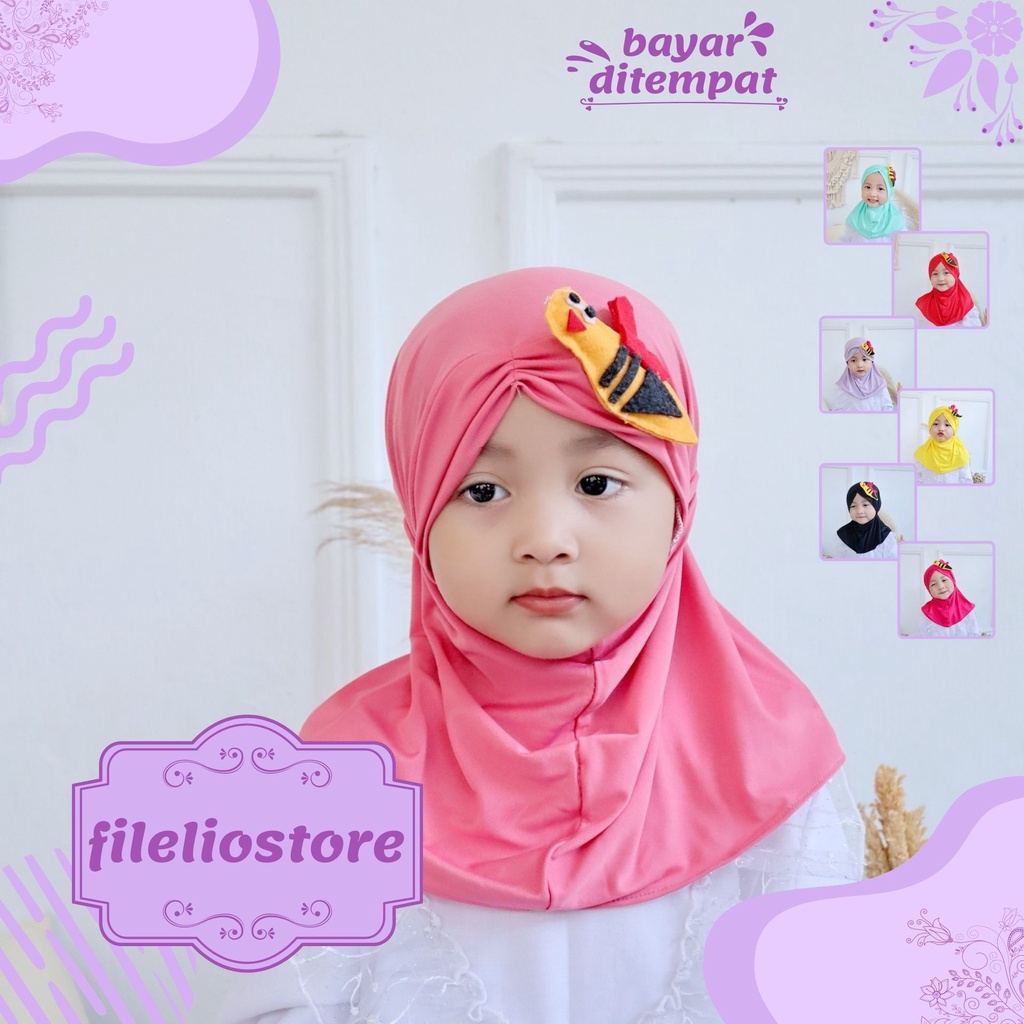 Jilbab Anak Bayi Perempuan Lebah / Hijab Anak Baby Lucu Murah / Kerudung Anak Bayi Cantik