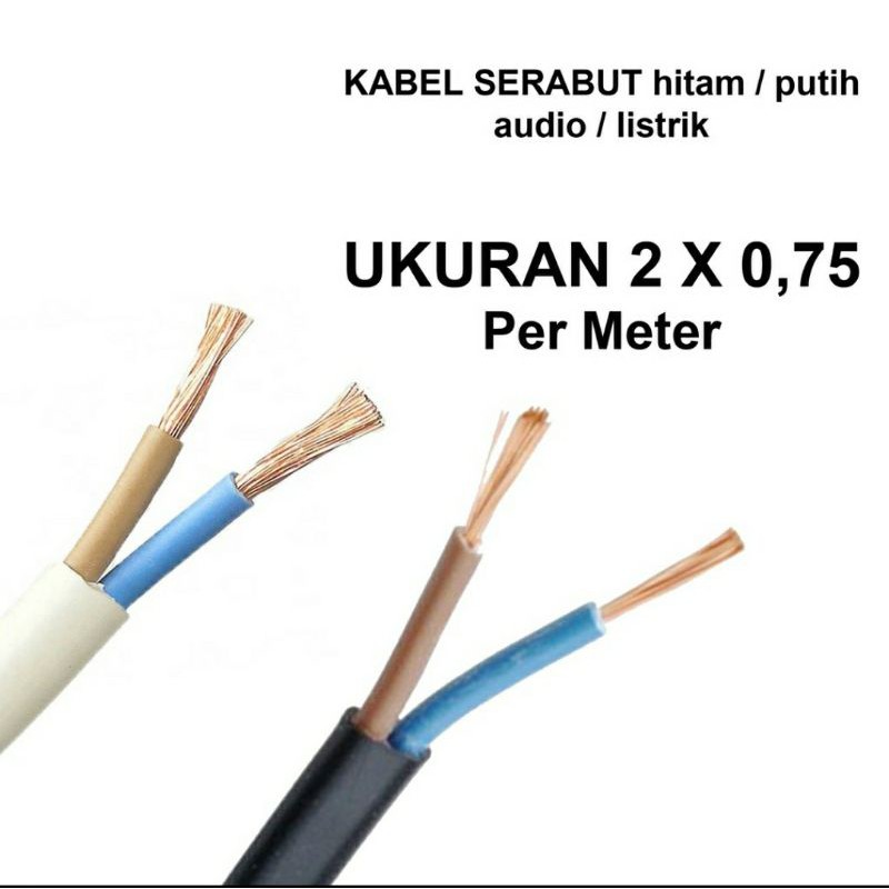 Kabel Serabut NYYHY 2x0,75 2x0.75 TRILLION Kabel NYYHY 2x0,75mm