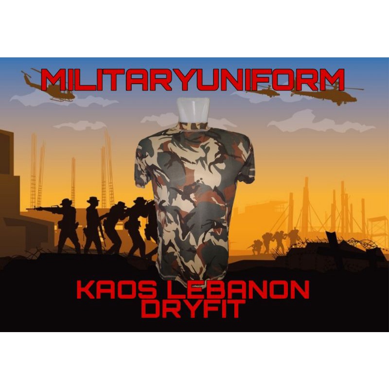 KAOS OBLONG LEBANON KAOS LEBANON DRYFIT