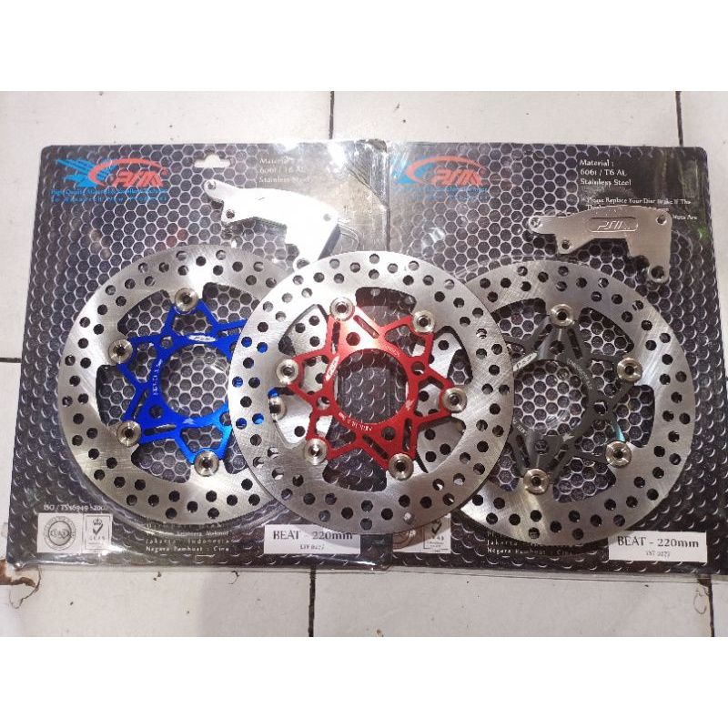 DISC PIRINGAN CAKRAM DEPAN PSM BEAT SCOOPY VARIO 125 VARIO 150 OLD  GENIO UK 220MM