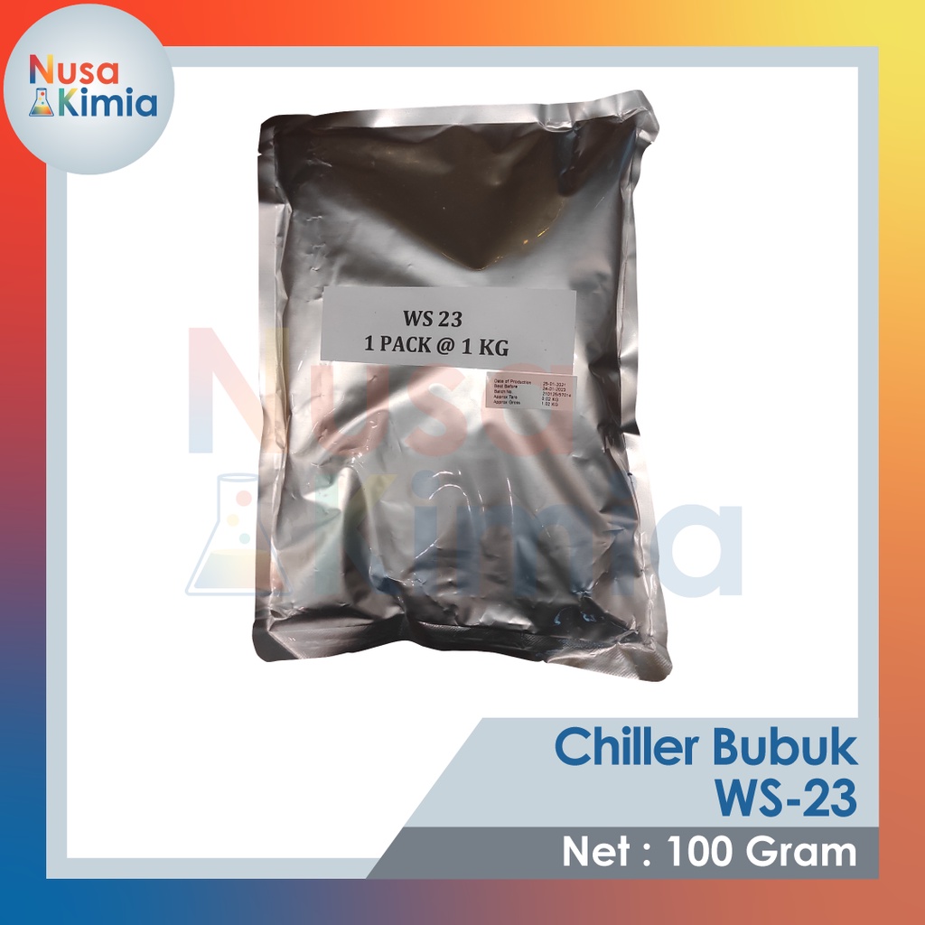 Chiller Bubuk WS23 / Cooling Agent Powder Food Grade 100 Gram