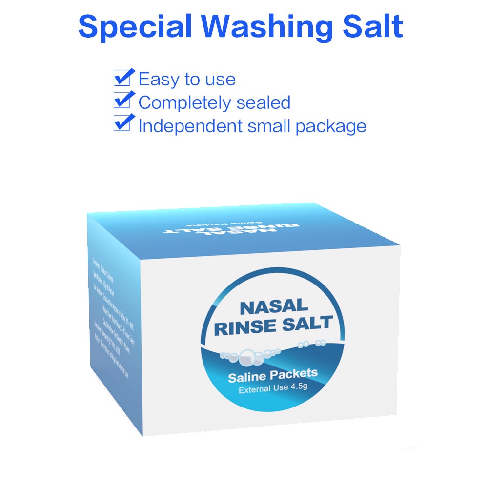 30pcs Nasal Wash cleaning salt Neti Pot 300ml Waterpulse 2.7g