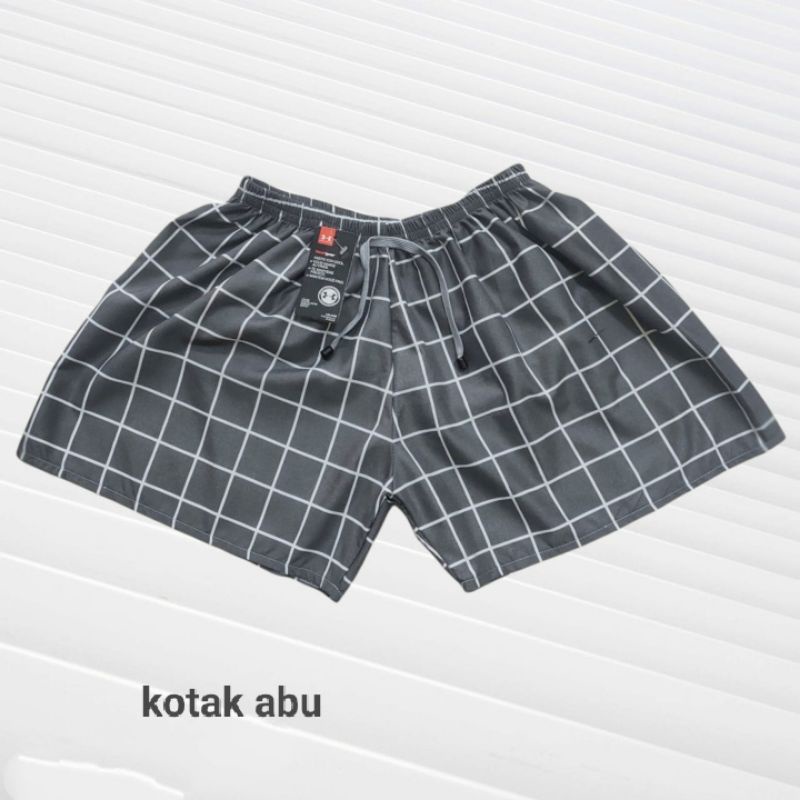boxer pria celana pendek remaja-dewasa panjang 35cm dan 42cm-O