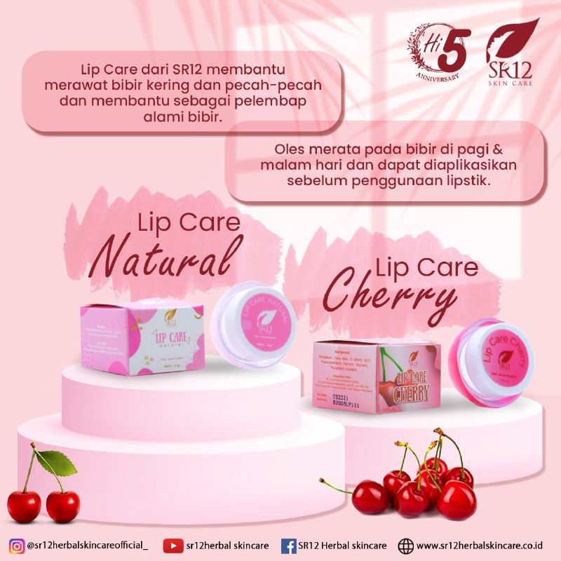 BEST SELLER!!! LIP CARE SR12 PELEMBAB BIBIR | LIPCARE SR12 ORIGINAL | LIP BALM | PENCERAH WARNA BIBIR | ATASI BIBIR KERING AMAN BPOM