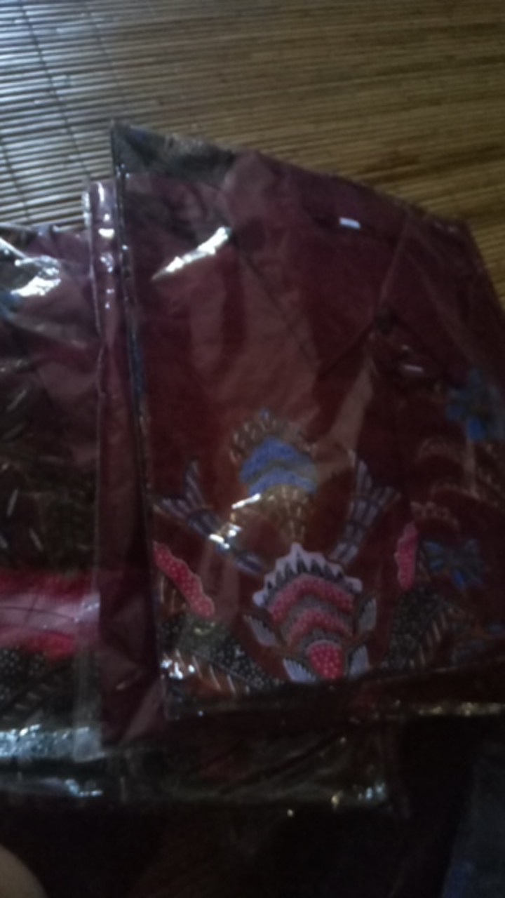 Set Batik Couple Keluarga Sania Ruffle Ori Ndoro Jowi Dnt Mahkota Marun