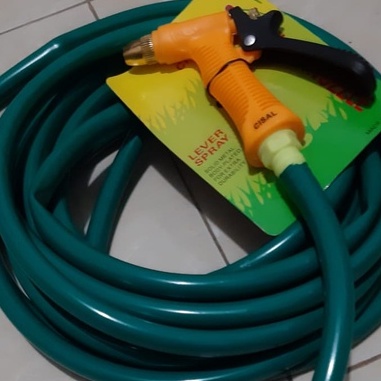 BOM SALE PAKET MURAH SELANG DOP 5/8&quot; 15M + SEMPROTAN KEPALA KUNINGAN BISA DI STELL/SELANG DOP LENTUR TAMAN ELASTIS KEBUN