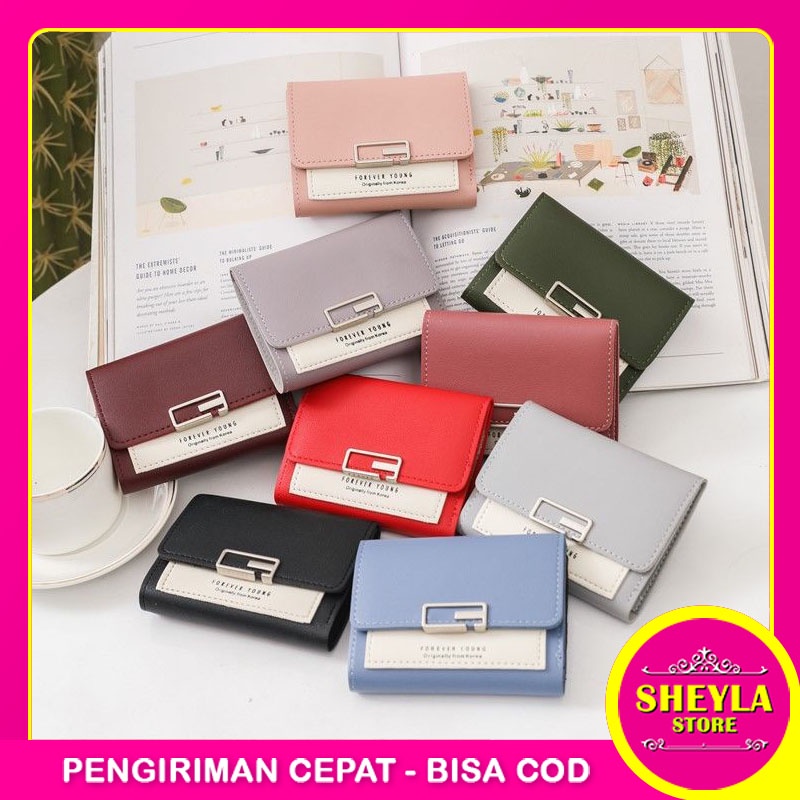 Dompet Wanita Forever Young Lipat Korea / Dompet Import Pendek / TV-6