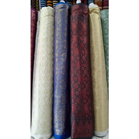 Kain Songket Palembang / Bahan Songket Palembang / Songket meteran etnik