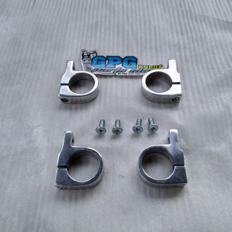 Breket Bracket Bricket Lampu CNC Copy Bpro-Dudukan Lampu Bpro Set Tulangan RX King-Cincin As 30