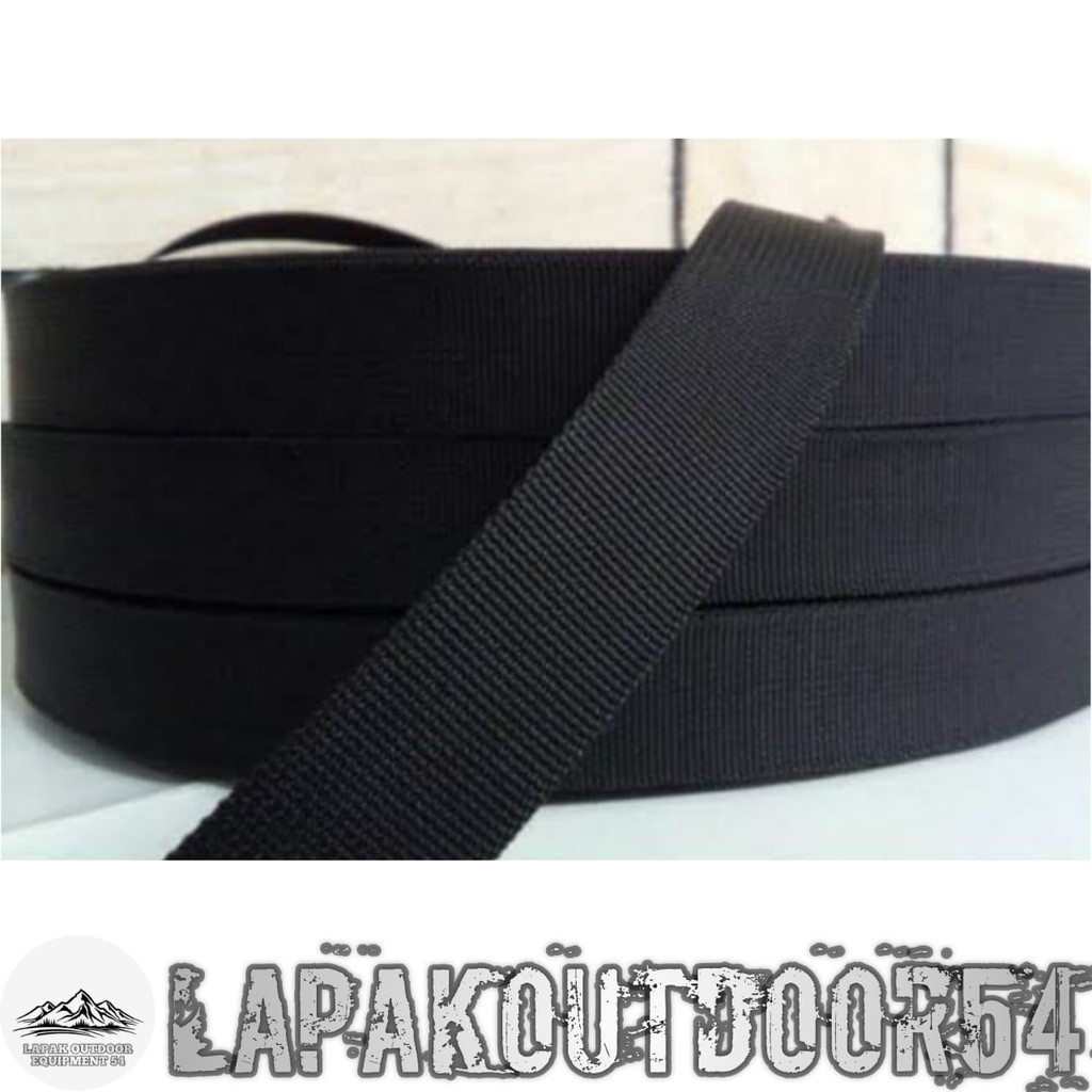 Webbing nylon motif panah 25 mm / 2.5 cm 3 meter - jahitan- tali webbing hammok