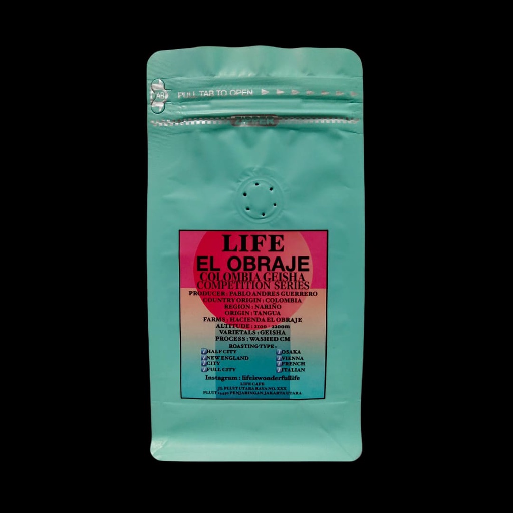 

Kopi LIFE Arabica Geisha Hacienda El Obraje