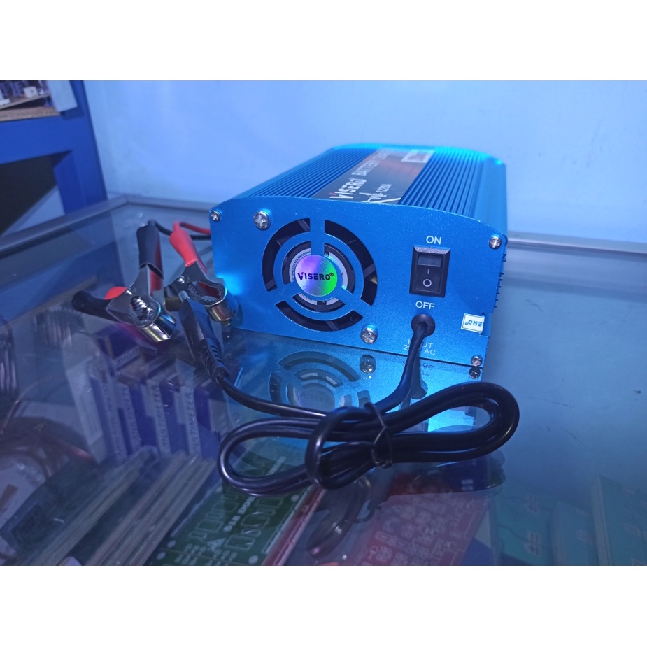 CHARGER AKI 20A 12V BERKUALITAS VISERO STAINLESS MURAH