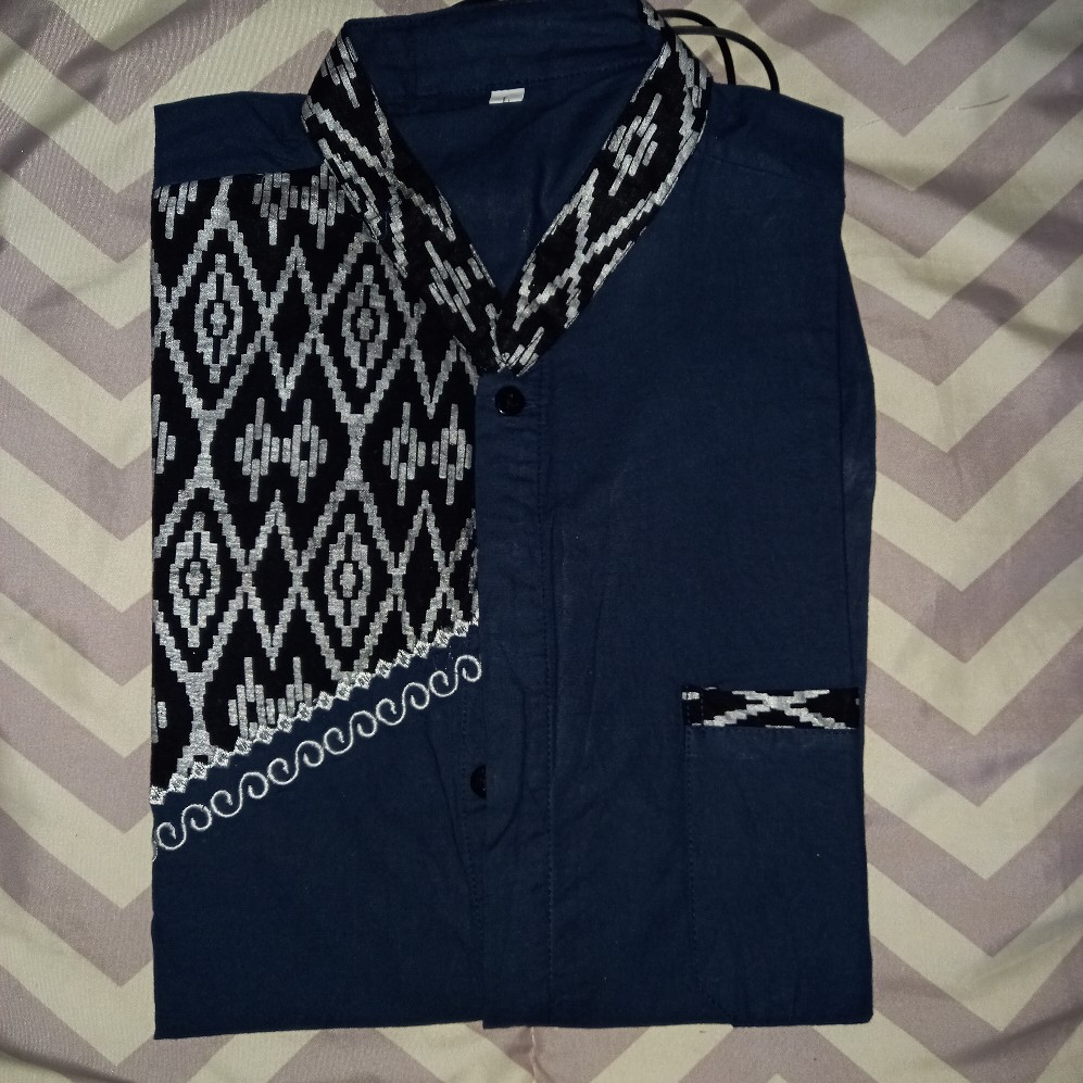 Bswart Batik Hrb026 Kenongo Hem Pendek Padi Pekalongan M L Xl Batik Pria Murah Modern Grosir