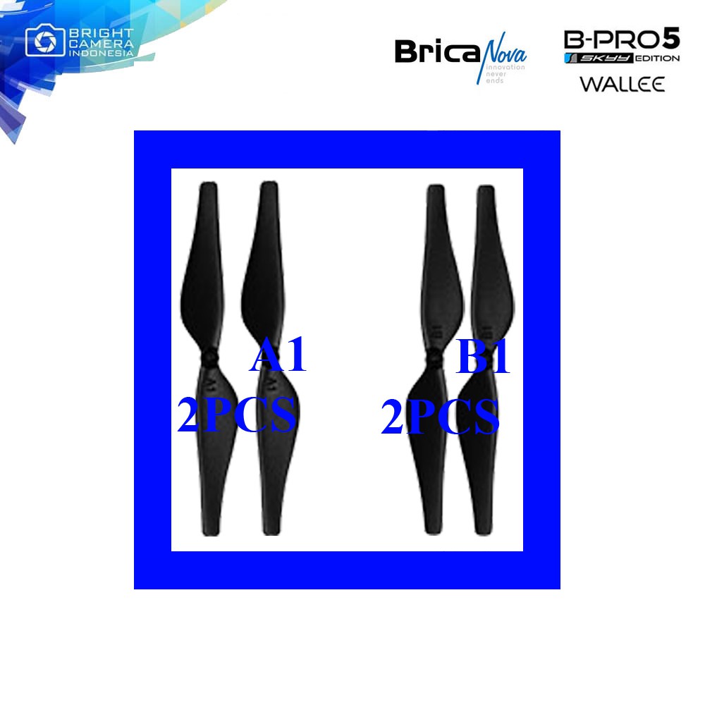 Baling-Baling - Brica Wallee Drone - 2 A1 + 2 B1 Fullset - Original