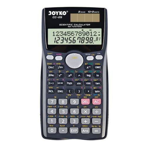 

KALKULATOR SAINTIFIK (SCIENTIFIC CALCULATOR) Joyko CC-25