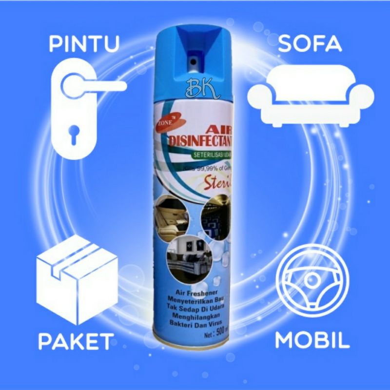 Pewangi mobil/ Air disinfektan ukuran jumbo 500 ml pembunuh bakteri / penyegar udara untuk rumah,kendaraan &amp; benda