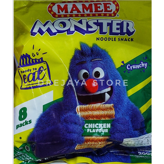 

Mamee Monster Noodle Snack / Snack Mie Mi (CHICKEN/BBQ)