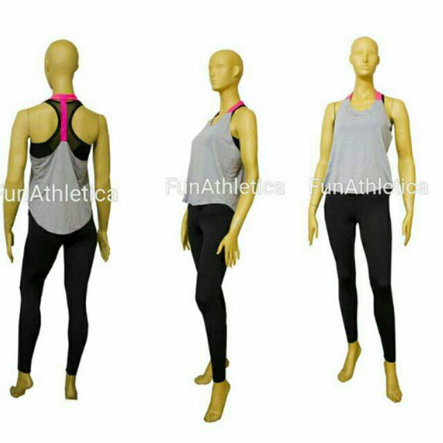 Tanktop T-back fitness gym wanita 183T