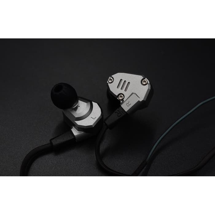 KZ ZS6 WITH MIC KNOWLEDGE ZENITH EARPHONE 4 QUAD DRIVER HEADSET IEM KZ-ZS6