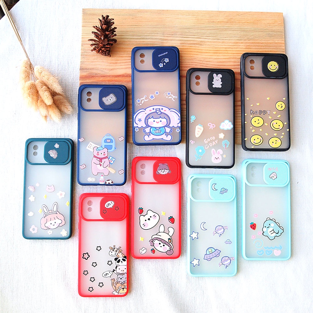 CASE SLIDE SAMSUNG A22 4G A01 CORE A02 A02S A20S A03S A10S A12 A30 A32 A51 A52 A71 J2 PRIME J7 RUBBER GAMBAR
