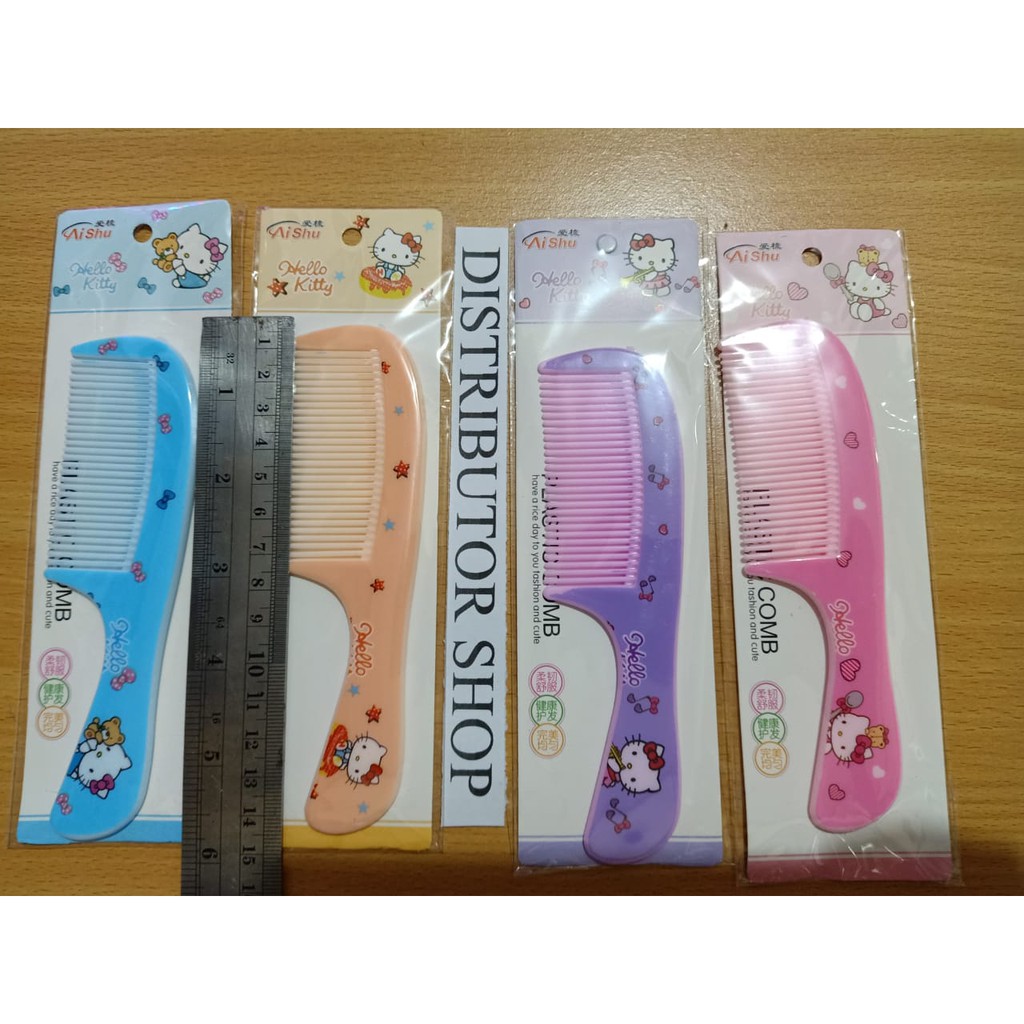 Sisir Mini Karakter Hello Kitty / Sisir Rambut Anak / Sisir Fancy