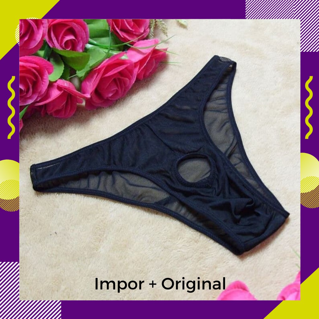 Pakaian dalam pria / Celana Dalam pria Sexy Open Transparan Underwear Boxer Celana Y050