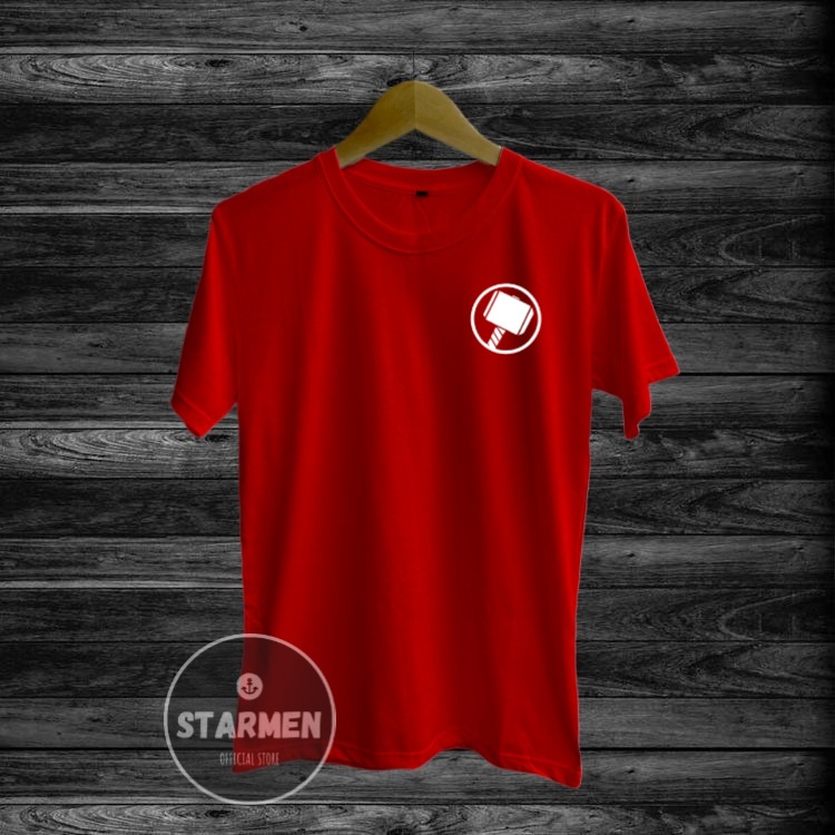 Kaos Distro Pria T-Shirt Motif Kata Kata THOR