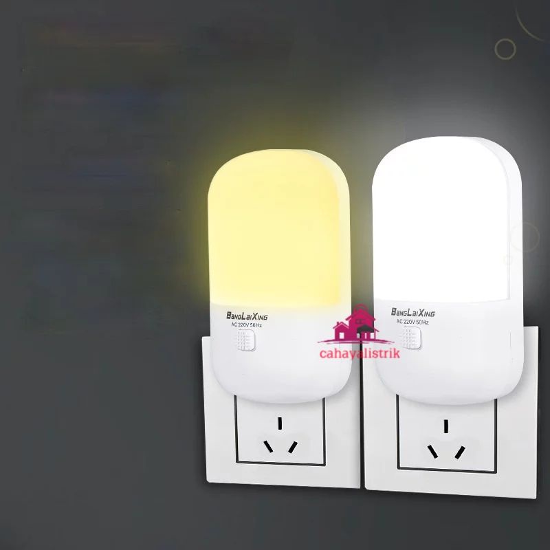 LAMPU TIDUR LAMPU MALAM / LED NIGHT LIGHT / LAMPU MINI HEMAT ENERGI 2WARNA PUTIH DAN KUNING