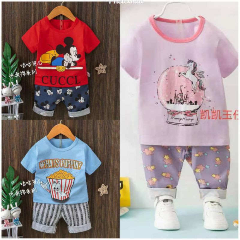 SETELAN IMPORT COWOK CEWEK 1-3 THN QOOD QUALITY