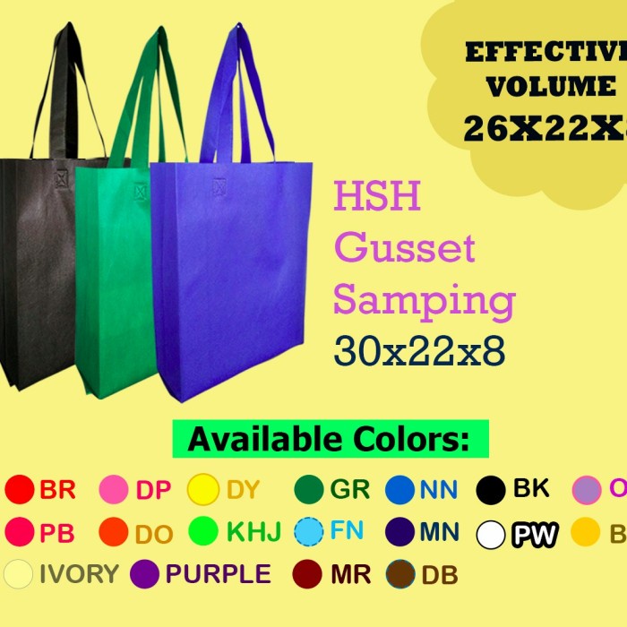 

NEW goodie bag spunbond polos sablon murah302208