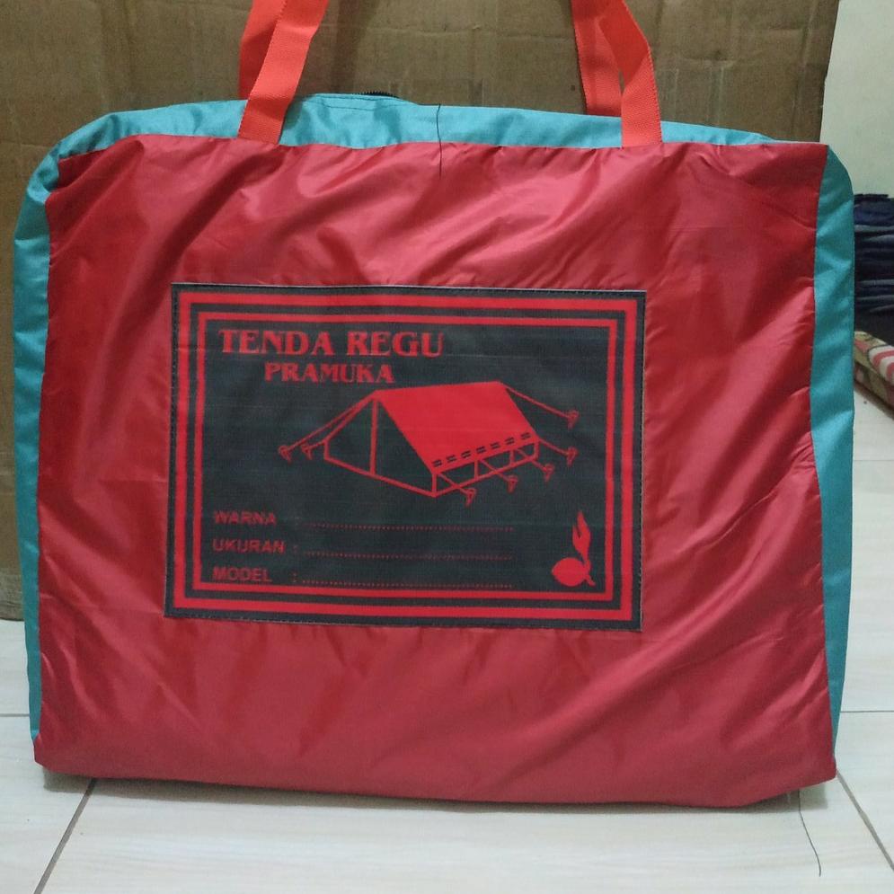Tenda Pramuka murah  3x4 Muat 12 Sampai 15 Orang bonus tali tenda {ALB.01Jl22ᴺ}