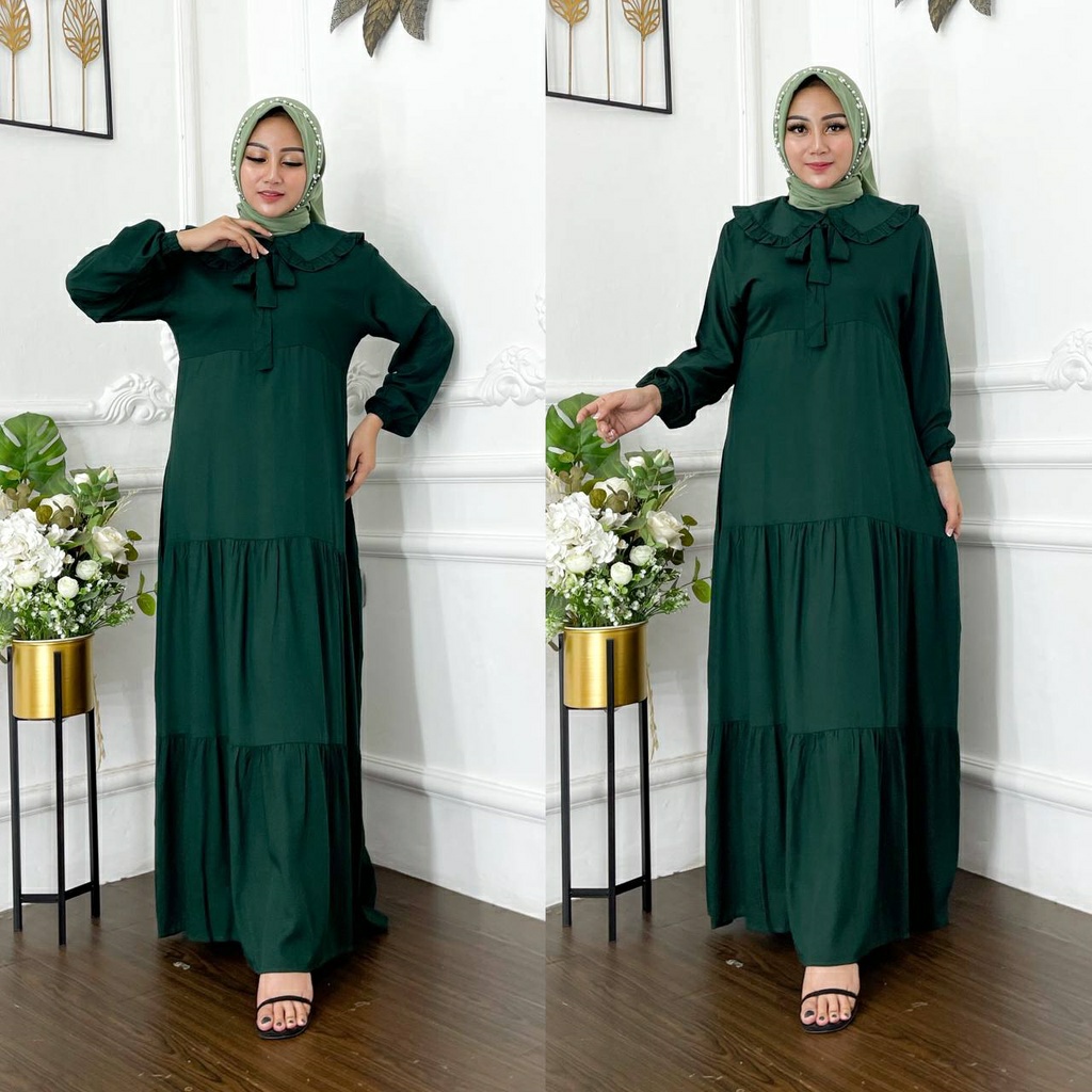 Gamis Katun Twill KINAN MAXY Korean Dress