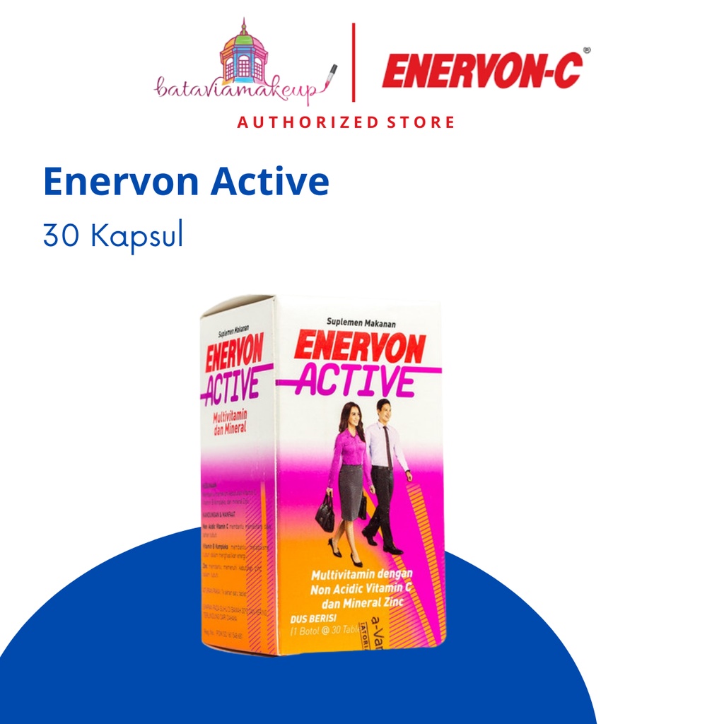 Enervon Active 30 Tablet / Vitamin / Vitamin C / Suplemen / Daya Tahan Tubuh