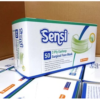 Masker Sensi Earloop Box Isi 50 ORIGINAL Ada Embos Sensi