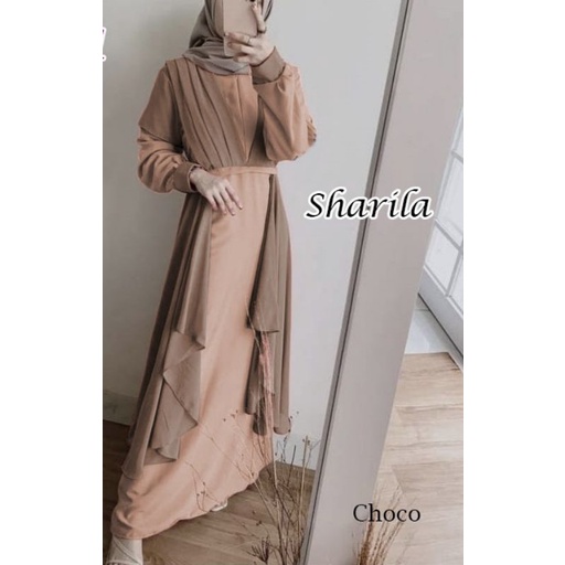 SHARILA Gamis Casual Babydoll Muslimah