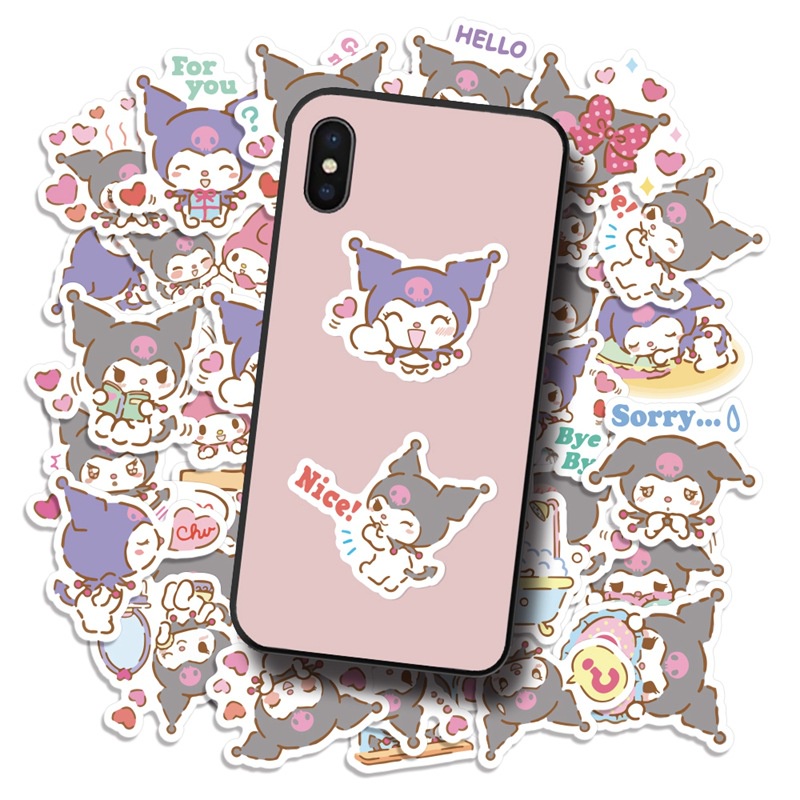 40 Clow m stiker lucu kartun anime Jurnal bahan tas ponsel case seri garam tangan Buku stiker kecil