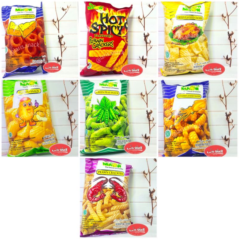 

[HALAL] Miaow Miaow Snack Crackers Malaysia / Miao All Varian Snek Miaw