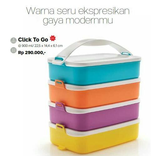 Promo Tupperware Click To Go Rantang 4 Susun klik Clic Clik Clic CTG T u Murah
