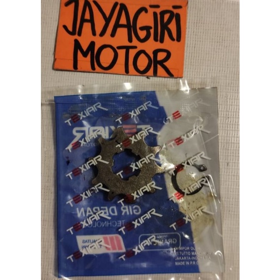 Gear Depan Grand Supra X Fit New Karisma Legenda Win Prima KEV GF6 Blade Revo C100 10T 11T 12T 14T 15T 428 NF Honda Aspira  Gigi Tarik Sunstar Rantai Roda Chain Kit Chainkit Sprocket Gear Set Gearset Gir Girset Belakang Drive Komplit Front Rear Motor XX V-Texiar - 10T