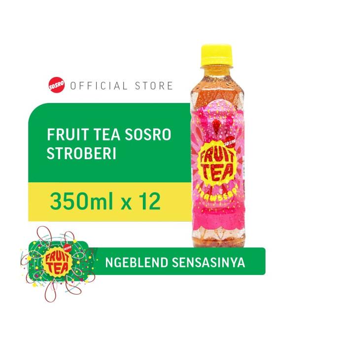 

[COD] Fruit Tea Sosro Strawberry pet 350 ml [COD]