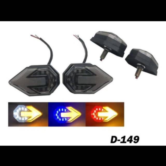 Lampu Sein Motor Gede Universal Sein Running Model Panah