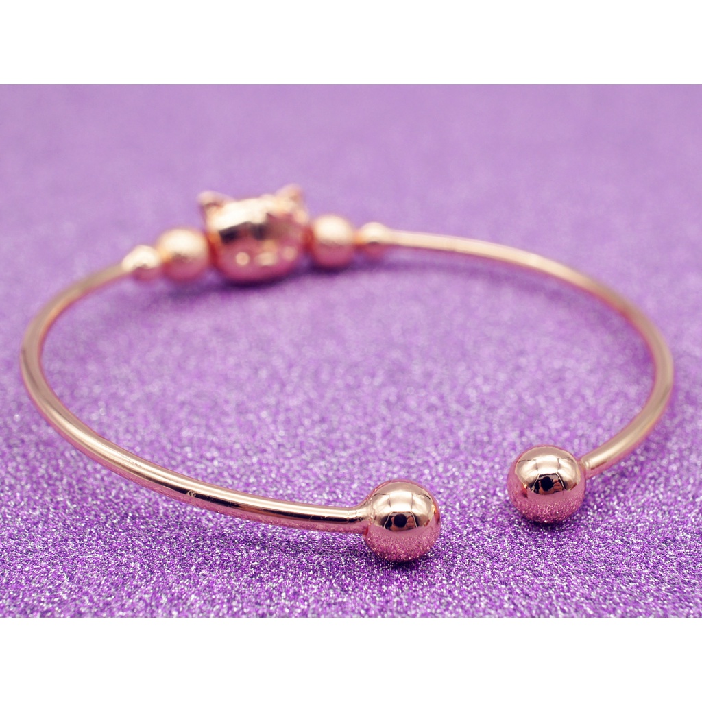 925 Perak gelang untuk wanita Perhiasan Fashion kucing lucu SZ060