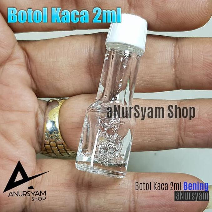 Botol Kaca 2ml Tutup Putih / Botol Kaca Mulut Kecil Tutup Putih anursy44 Buru Order