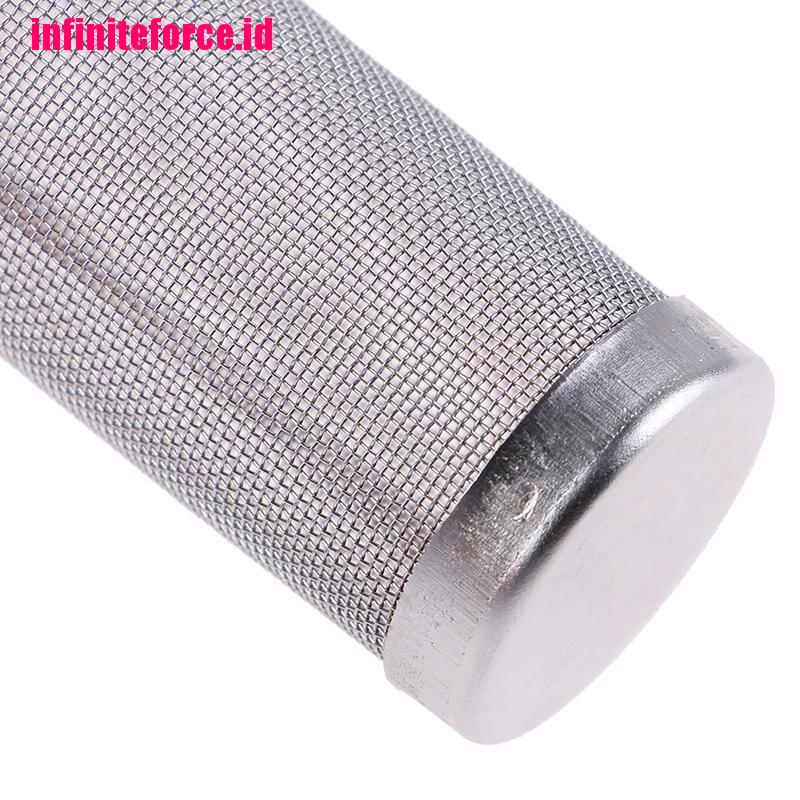 [IN*]Stainless Steel Filter Inflow Mesh Shrimp Cylinder Protect Aquarium Accessories