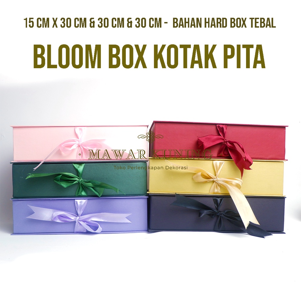 

[ 15 CM x 30 CM & 30 CM x 30 CM ] Bloom Box Kotak Pita / Kotak Kado Atau Hadiah