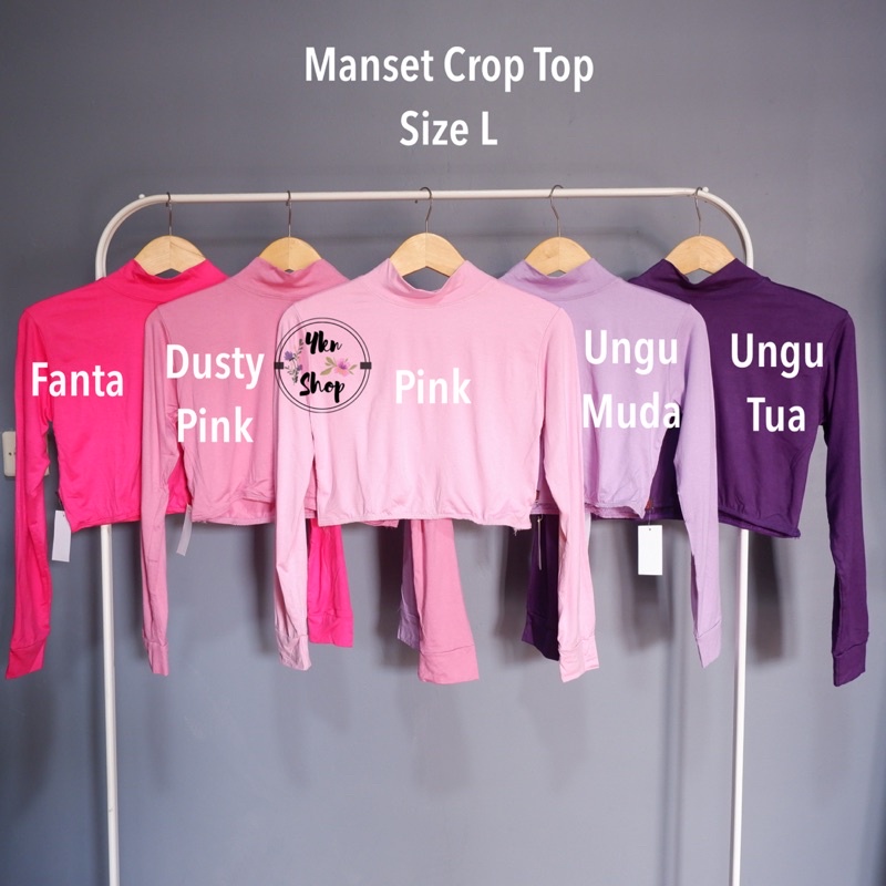 Manset Crop Top Bahan Rayon Super Adem size L