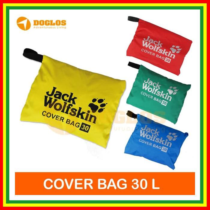 RAIN COVER BAG 30 LITER JWS JACK WOLFSKIN TAS RANSEL DAYPACK LAPTOP