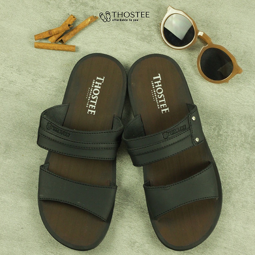 Sandal Jepit Kulit Pria Thostee Jari B2 Aio